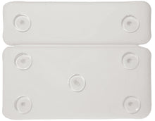 Load image into Gallery viewer, Luxury Comfort LARGE white vinyl spa BATH Pillow hot TUB Dual Bath Pillow foam