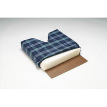 Load image into Gallery viewer, Coccyx Cushion wNavy Rip-Stop Fabric Zippered Cover - L 16" x H 3" x W 18"