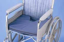 Load image into Gallery viewer, Coccyx Cushion wNavy Rip-Stop Fabric Zippered Cover - L 16" x H 2" x W 18"