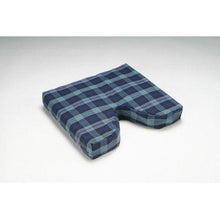 Load image into Gallery viewer, Coccyx Cushion wNavy Polycotton Zippered Cover - L 16" x H 3>1" x W 18"