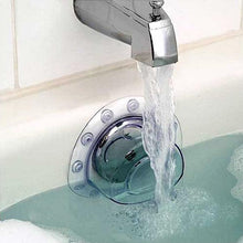 Load image into Gallery viewer, Deluxe Comfort Deep Water Bath Drain Stopper - Bottomless Bath Overflow Drain Cover - 100% PVC Vinyl - Mildew Resistant - Drain Stopper, Clear