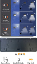Load image into Gallery viewer, Solar Garden Lights 44 Bright Leds Outdoor Motion Sensor Lights Waterproof And Wireless For Garden Path, Backyard Lighting, Motion Security Lights, Driveway, Stairs, Fence, Deck