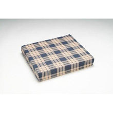 Load image into Gallery viewer, Wheelchair Cushion wNavy Polycotton Zippered Cover - L 16" x H 2" x W 16"