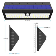 Load image into Gallery viewer, Solar Garden Lights 44 Bright Leds Outdoor Motion Sensor Lights Waterproof And Wireless For Garden Path, Backyard Lighting, Motion Security Lights, Driveway, Stairs, Fence, Deck - Set Of 2