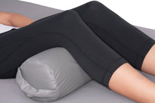 Load image into Gallery viewer, Deluxe Comfort Dutchman Bolster Roll with Handle - Durable Vinyl Cover Wipes Clean Easily - Great Leg Positioning Aid - Lumbar Support - Body Pillow
