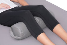 Load image into Gallery viewer, Deluxe Comfort Dutchman Bolster Roll with Handle - Durable Vinyl Cover Wipes Clean Easily - Great Leg Positioning Aid - Lumbar Support - Body Pillow