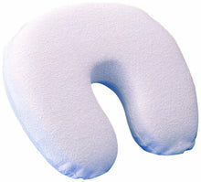 Load image into Gallery viewer, Memory Foam Crescent Pillow wTerry Fabric Zippered Cover - L 14" x H 3" x W 13"