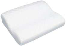Load image into Gallery viewer, Memory Foam Double Lobe Dream Sleeper Pillow wTerry Fabric Zippered Cover - L 20" x H 2.75" x W 15"
