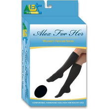 Load image into Gallery viewer, Women's Trouser Socks Navy 8-15 mmHg - Large