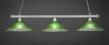 Load image into Gallery viewer, Square 3 Light Bar Shown In Brushed Nickel Finish With 16" Crystal Glass