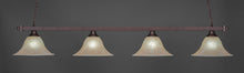 Load image into Gallery viewer, Square 4 Light Bar Shown In Bronze Finish With 14" Marble Glass