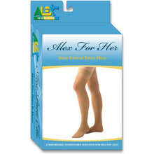 Load image into Gallery viewer, Sheer Thigh High Black 8-15 mmHg - Extra Large