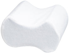 Load image into Gallery viewer, Memory Foam In Between The Knee Pillow wWhite Polycotton Cover - L 12" x H 5" x W 8.5"