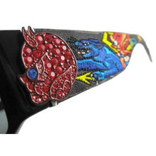 Load image into Gallery viewer, Ed Hardy Ehs-036 Devil On Panther Flat Sunglasses - Black/Gray