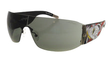 Load image into Gallery viewer, Ed Hardy Ehs-010 Wolf Sunglasses - Black/Gray