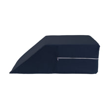 Load image into Gallery viewer, 10" High Wedge Bed Leg Cushion - Leg Elevator Blue