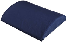 Load image into Gallery viewer, Softeze Memory Foam Back Cushion wNavy Polycotton Cover - L 14" x H 3" x W 12"
