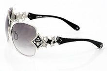 Load image into Gallery viewer, Affliction Angelina Sunglasses Silver/Black Shades