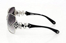 Load image into Gallery viewer, Affliction Angelina Sunglasses Silver/Black Shades