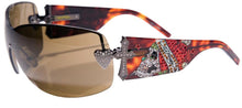 Load image into Gallery viewer, Ed Hardy Zeke Graphics Sunglasses - Tortoise-Brown