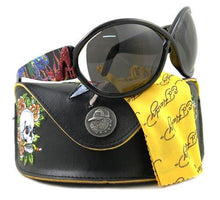 Load image into Gallery viewer, Ed Hardy EHS-048 Pinup Devil Sunglasses - Black