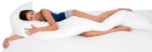 Load image into Gallery viewer, Deluxe Comfort Xtra Long Full Length Body Pillow, 102" L x 15" W - Prenatal Pregnancy Pillow - Over Eight Feet Long - Full Body Side Sleeper - Body Pillow, White