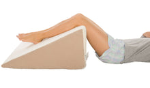 Load image into Gallery viewer, Deluxe Comfort Memory Foam Bed Wedge, 25" x 24" x 7" - Therapeudic Back Pain Relief - Orthopedic Grade Foam - Easy Care Washable Zipper Cover - Bed Wedge, Beige