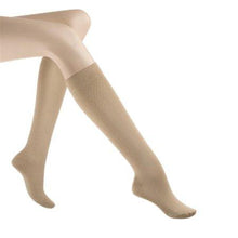 Load image into Gallery viewer, BSN Jobst Womens Pattern Trouser Supportwear 8-15 mmHg Knee High Closed Toe Support Socks