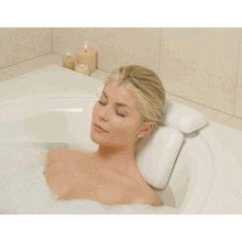 Load image into Gallery viewer, Bath Luxury Comfort - White 2-Panel Vinyl Bathtub Pillow with Relaxing Neck /Shoulder Foam - Hot Tub Spa Pillows for Pain Free Pleasure