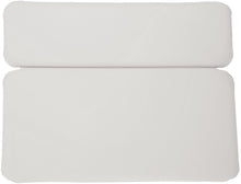 Load image into Gallery viewer, Bath Luxury Comfort - White 2-Panel Vinyl Bathtub Pillow with Relaxing Neck /Shoulder Foam - Hot Tub Spa Pillows for Pain Free Pleasure