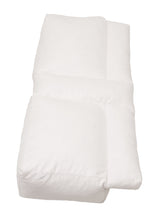 Load image into Gallery viewer, Better Sleep Pillow Goose Down Pillow - Patented Arm-Tunnel Design Improves Hand And Arm Circulation - Neck Pain Relief - Perfect Side And Stomach Sleeper Pillow - Bed Pillow, White
