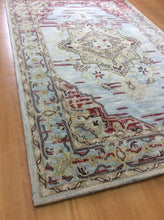 Load image into Gallery viewer, Handmade Wool/ Viscose Persian Silver 5' x 8' CH-1144-A Area Rug Carpet