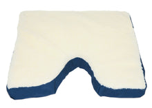 Load image into Gallery viewer, Deluxe Comfort Coccyx Gel Seat Cushion with Fleece - Orthopedic Grade Foam With Gel Layer - Reduces Pressure Point &amp; Tailbone Pain - Weight Capacity - 250 Pounds - Seat Cushion