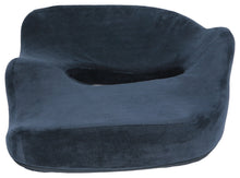 Load image into Gallery viewer, Specialty Medical Grade Sciatica Coccyx Support Cushion - Medical Grade Orthopedic High Density Foam - Maximum Lumbar Tailbone Back Support - Perfect For Home Or Office - Seat Cushion, Navy Blue