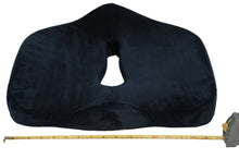 Load image into Gallery viewer, Specialty Medical Grade Sciatica Coccyx Support Cushion - Medical Grade Orthopedic High Density Foam - Maximum Lumbar Tailbone Back Support - Perfect For Home Or Office - Seat Cushion, Navy Blue