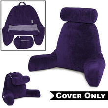 Load image into Gallery viewer, COVER Only - For The Husband Pillow - Bedrest - Reading &amp; Support Bed Backrest With Arms