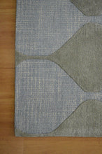 Load image into Gallery viewer, Handmade Wool/ Viscose Modern Light Blue 5' x 8' CH-2182-A Area Rug