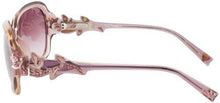 Load image into Gallery viewer, Ed Hardy Rose with Thorns Sunglasses Peach/Laveder Gradient 57 15 135