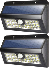 Load image into Gallery viewer, Solar Garden Lights 45 Bright Leds Outdoor Motion Sensor Lights Waterproof And Wireless For Garden Path, Backyard Lighting, Motion Security Lights, Driveway, Stairs, Fence, Deck - Set Of 2