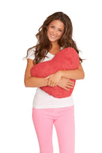 Load image into Gallery viewer, Deluxe Comfort Scarlet Red Valentine Heart Plush Decorative Pillow - Soft Cotton - Snuggly Soft - Heart Shaped Emoji - Throw Pillow, Scarlet Red