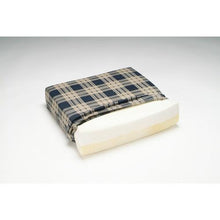 Load image into Gallery viewer, Softeze Dual Foam Coccyx Wedge wNavy Polycotton Zippered Cover - L 16" x H 4-2" x W 18"