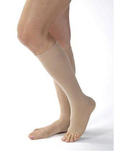 Load image into Gallery viewer, Jobst Opaque Open Toe Knee Highs 30 - 40 Mmhg - Large