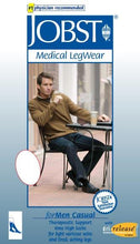 Load image into Gallery viewer, Jobst For Men Firm Support Over-the-Calf Dress Socks 15-20 Kh Ct - Black - Medium Tall