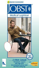 Load image into Gallery viewer, Jobst For Men 20 - 30 Mm Hg Casual Knee High - Black - X Large Full Calf