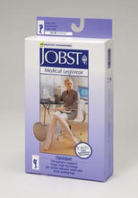 Load image into Gallery viewer, Jobst Opaque Open Toe Thigh High 30 - 40 Mmhg Extra Firm Support Stockings - Classic Black - Large