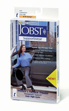 Load image into Gallery viewer, Jobst Women's 8 - 15 Mmhg Knee High Pattern Trouser Socks - Black - Medium