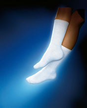 Load image into Gallery viewer, Jobst Sensifoot 8 - 15 Mmhg Unisex Crew Length Diabetic Mild Support Socks - White - Medium