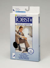 Load image into Gallery viewer, Jobst For Men 15 20 Mm Hg Moderate Support Closed Toe Knee Highs - Black