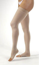 Load image into Gallery viewer, Jobst Opaque Open Toe Thigh High 15 - 20 Mmhg Support Stockings - Small
