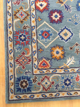 Load image into Gallery viewer, Handmade Wool Persian Blue 5' x 8' RH-1112JWEL Area Rug